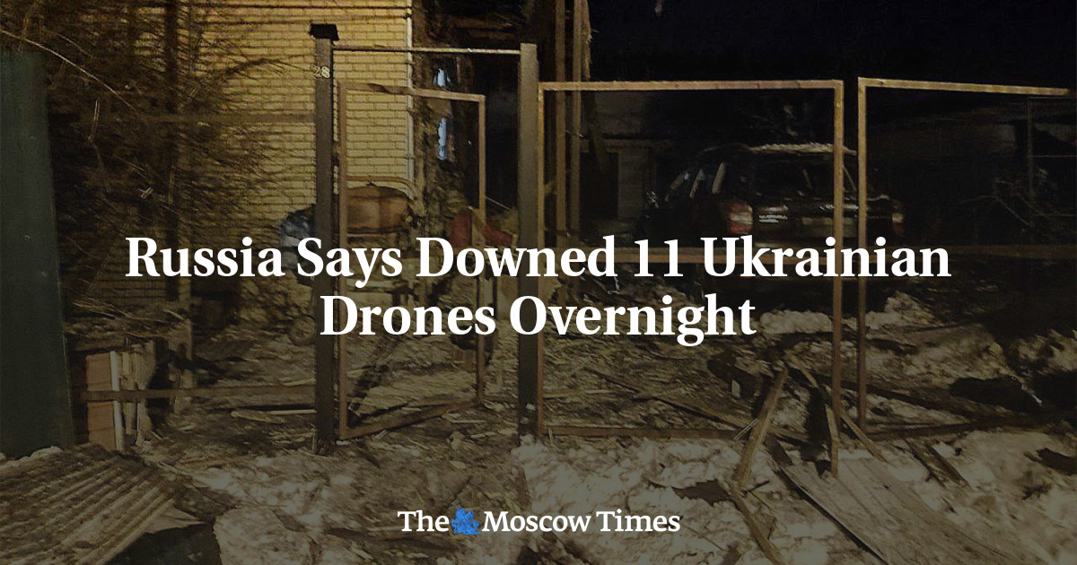 Russia Says Downed Ukrainian Drones Overnight The Moscow Times