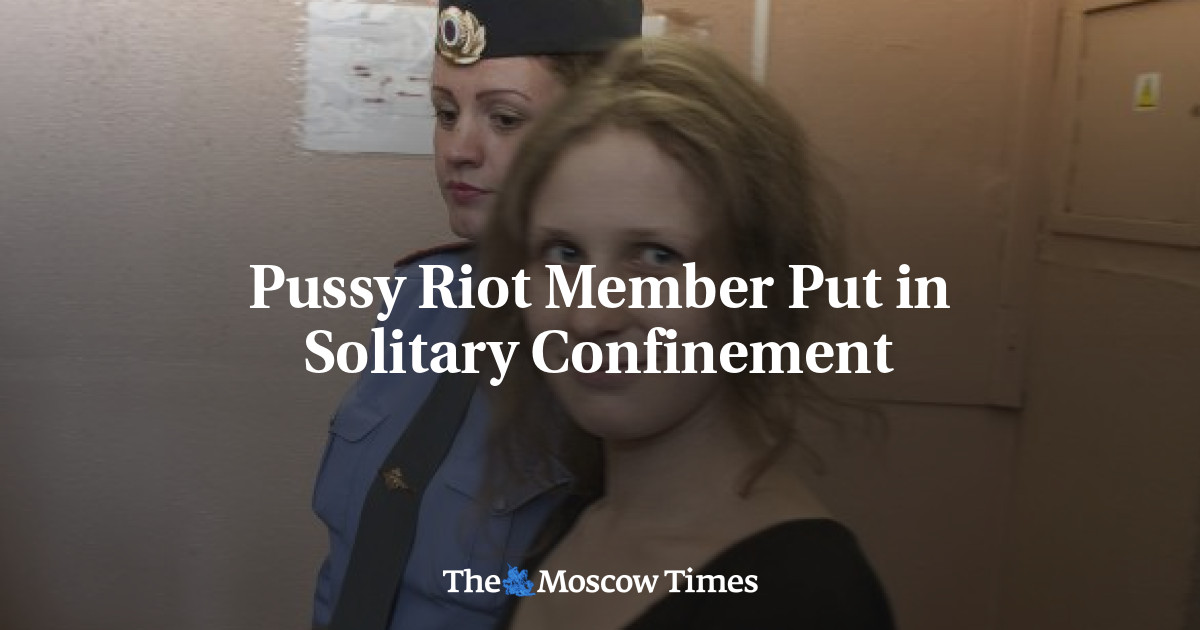 Pussy Riot Member Put In Solitary Confinement