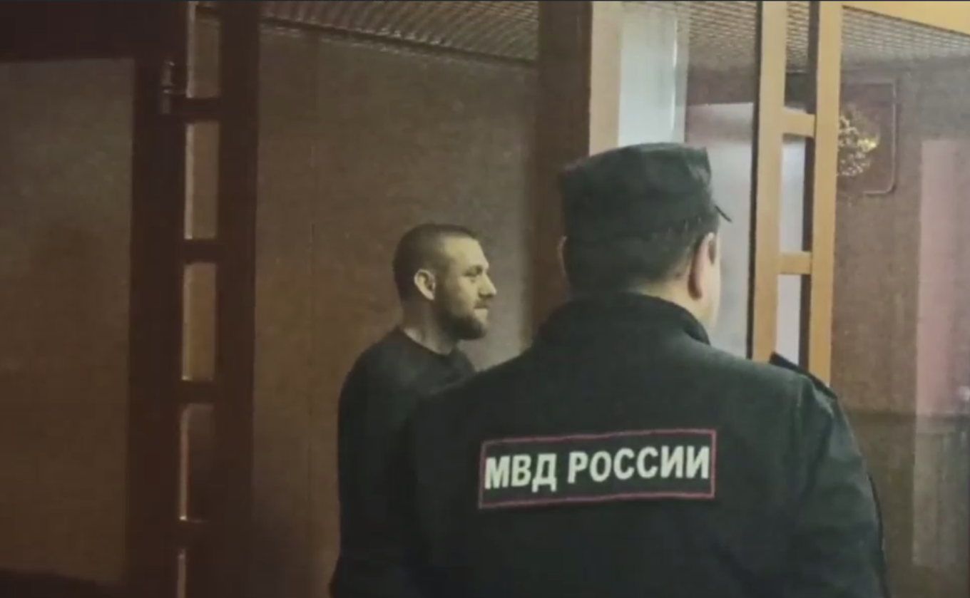
					Vsevolod Korolyov in the courtroom on Wednesday.					 					Screenshot / SOTAvision				