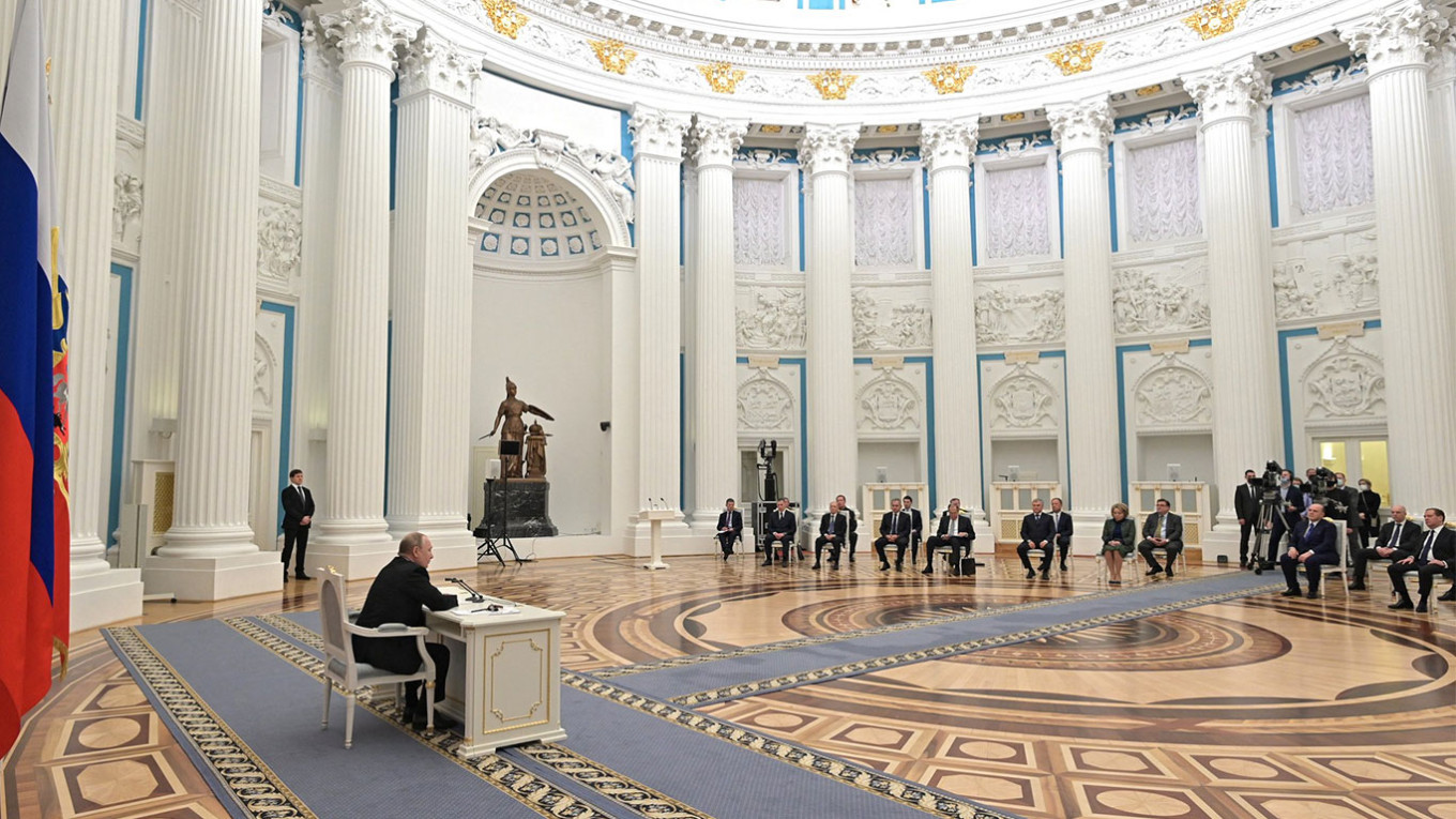 Meeting of the Security Council on Feb. 21, 2022					 					kremlin.ru				