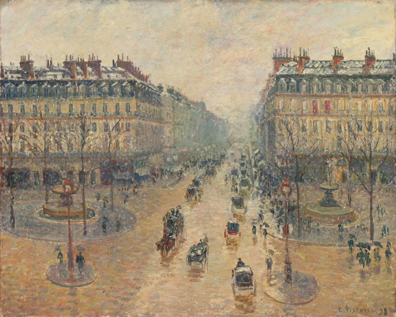 
					Camille Pissaro's "Avenue d l'Opera. Snow Effect. Morning" was painted in 1898.					 					Andrei Shikin 				