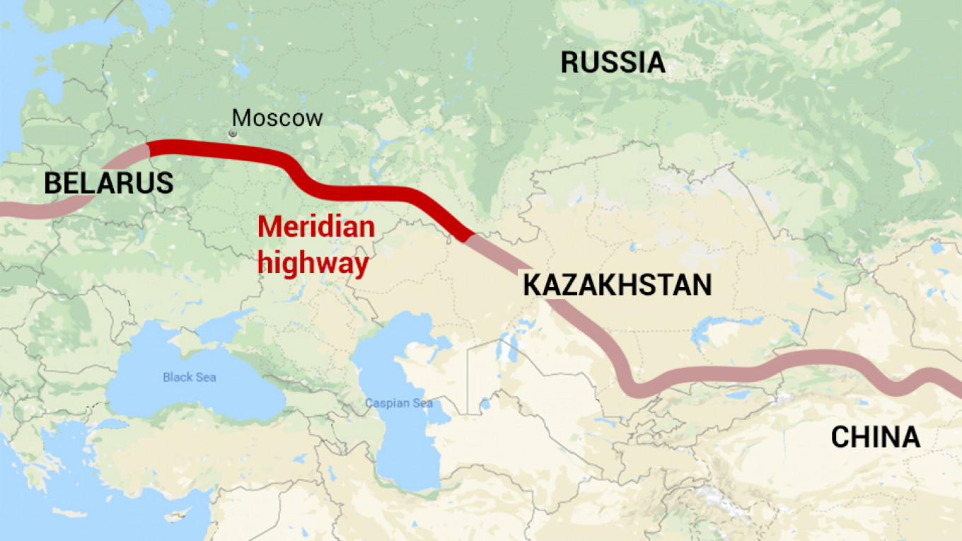 map of china and russia Russia Approves Shortest Europe China Highway Reports The map of china and russia