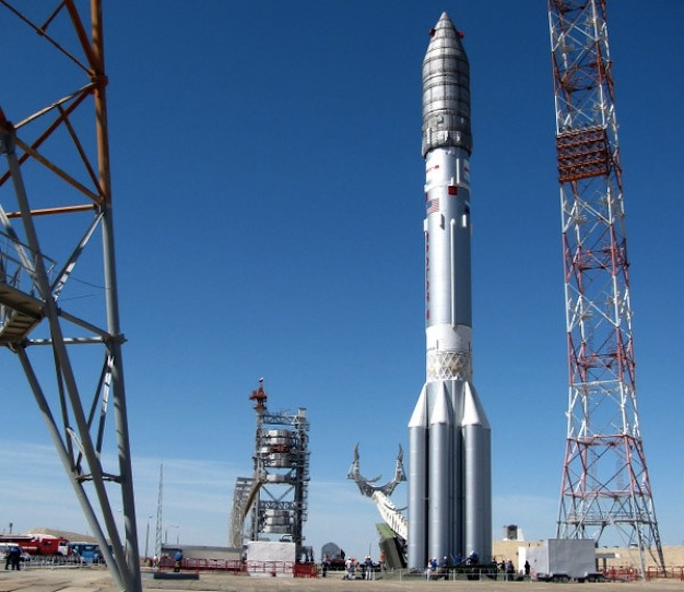 Russian Proton Rocket Crashes in Siberia