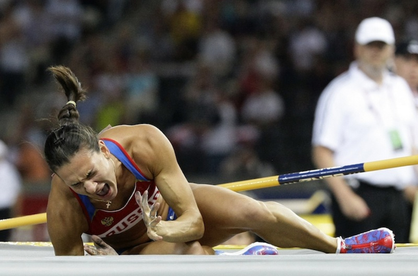 
					A two-time Olympic medalist in the pole vault Yelena Isinbayeva said on Instagram after the IOC rulling: "No one fought for or defended my rights."					 					Michael Dalder / Reuters				