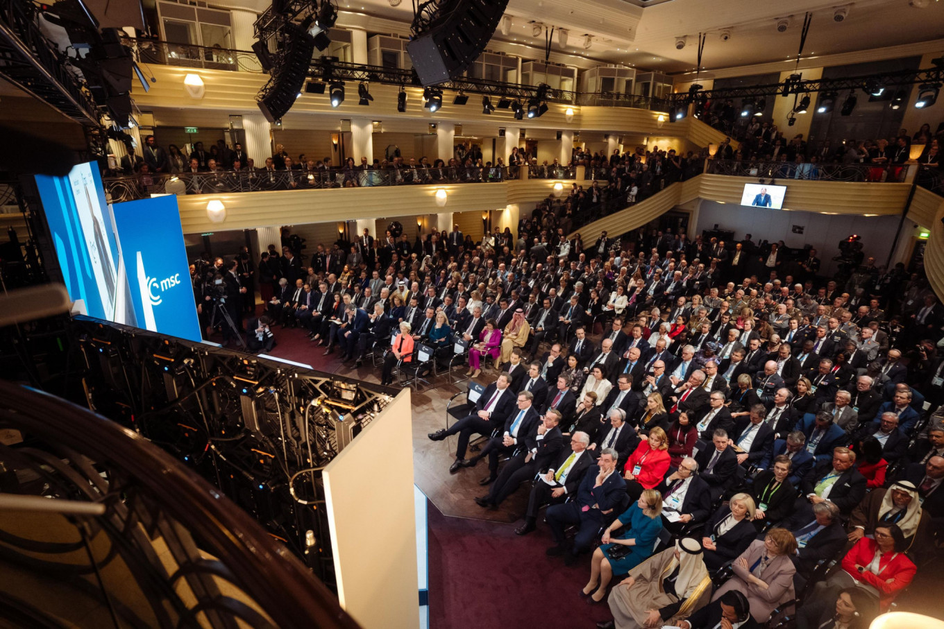 
					The audience at the Munich Security Conference.					 					securityconference.org				