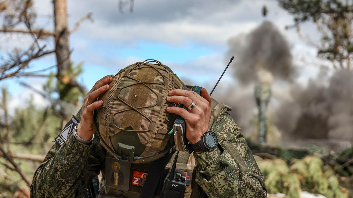 
					A Russian soldier at the front in Ukraine.					 					Alexei Konovalov / TASS				