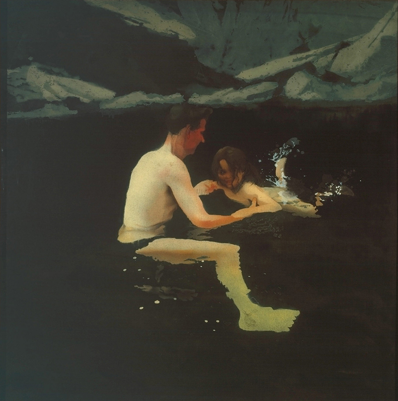 
					"Melanie and Me Swimming," Michael Andrews, 1978-79					 					© Tate© The Estate of Michael Andrews / Courtesy James Hyman Gallery, London				