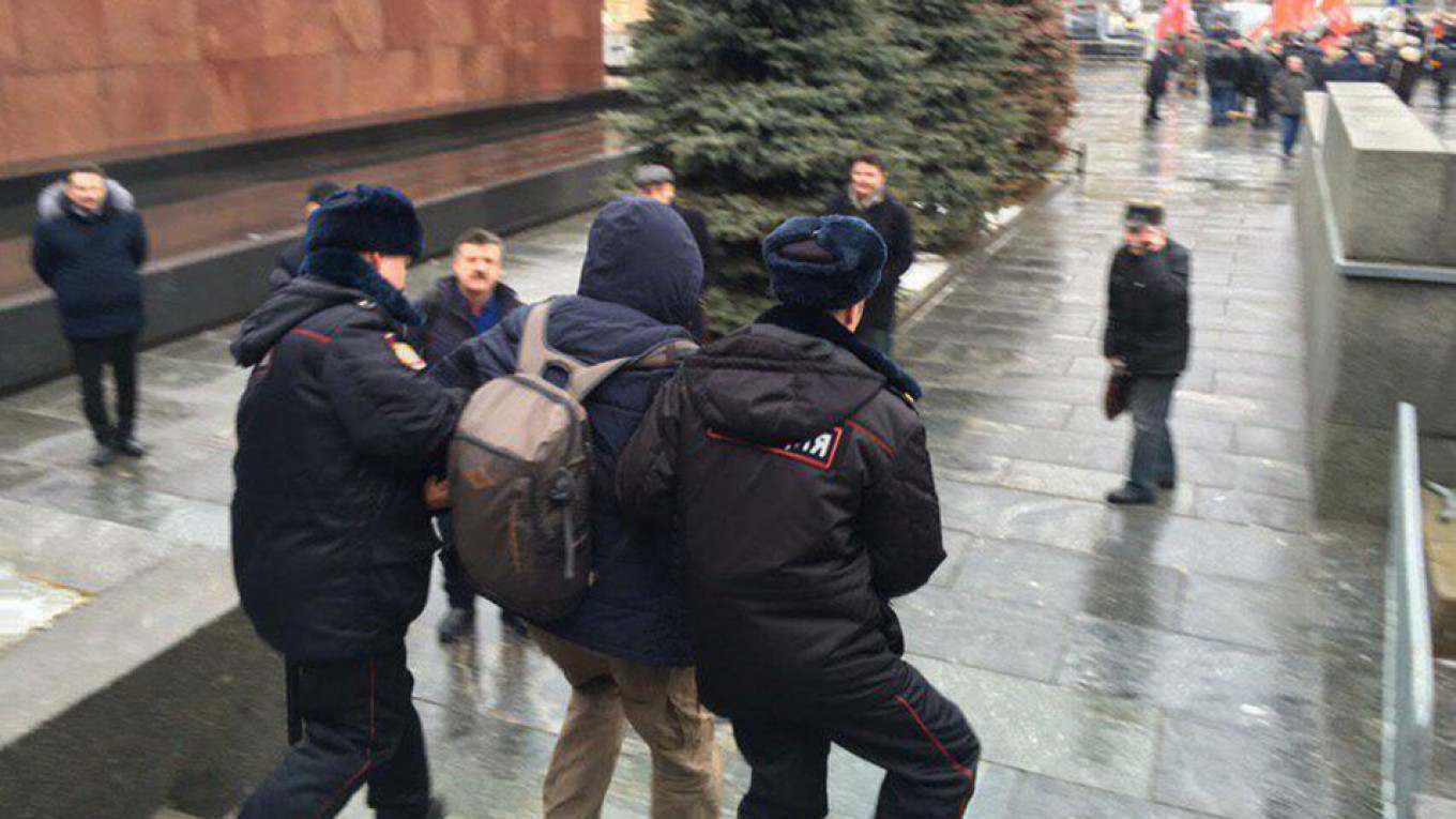 Anti-Communists Detained at Stalin Commemoration in Moscow ...