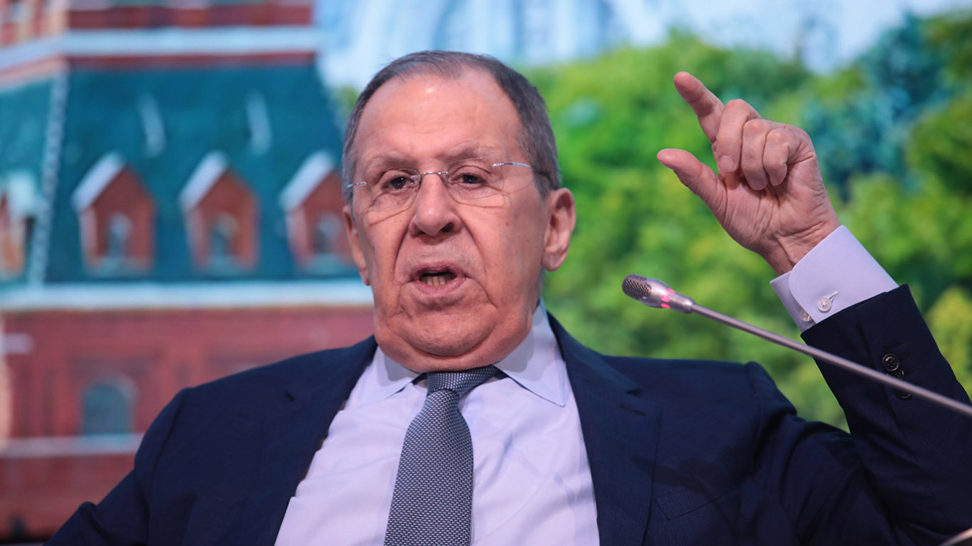 Russia’s Foreign Minister Sergei Lavrov at the Forum of the Future 2050. Arthur Novosiltsev / Moskva News Agency