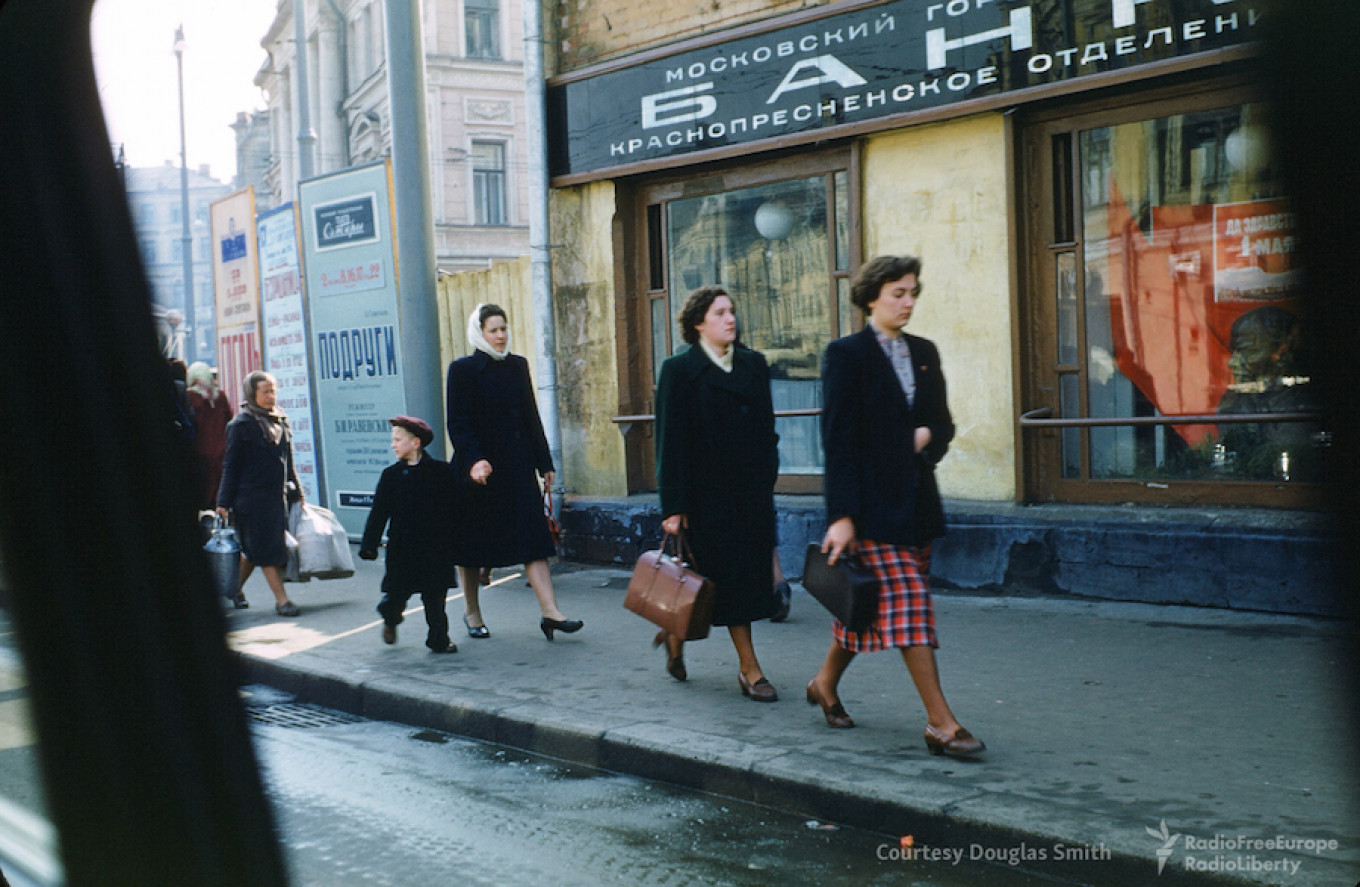 
					 A street scene in central Moscow.					 					Martin Manhoff / Douglas Smith				