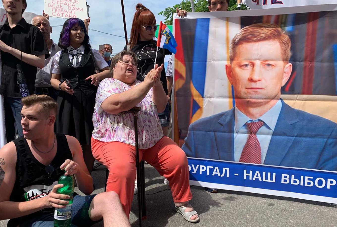 Khabarovsk’s protest movement in support of the “people's governor” has morphed into anti-Kremlin discontent. Evan Gershkovich / MT