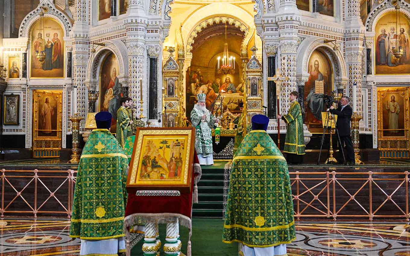 Russia Celebrates Orthodox Palm Sunday Amid Coronavirus Pandemic The