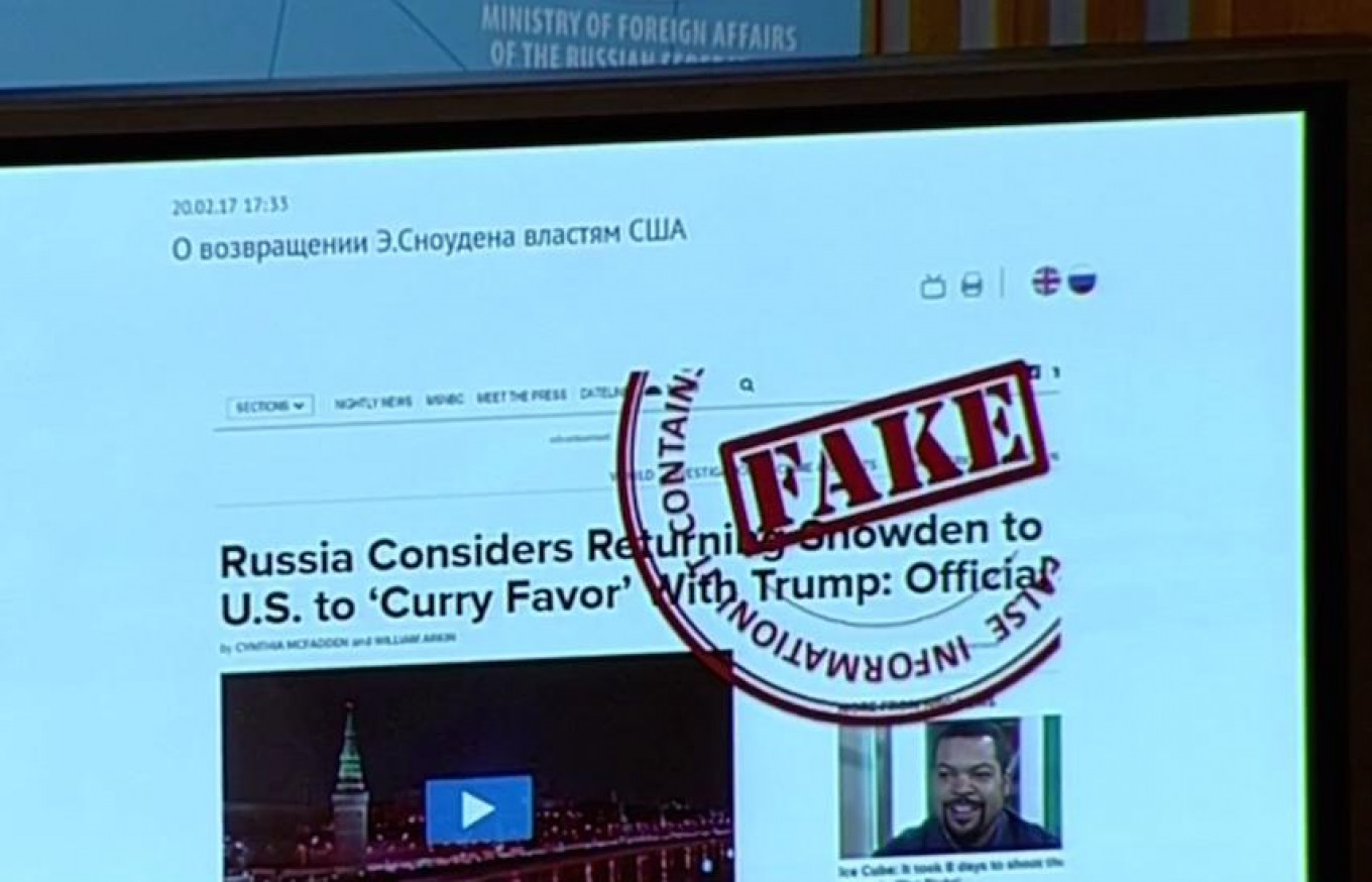 Russia’s Foreign Ministry Joins The Battle Against Fake News. (Seriously.)