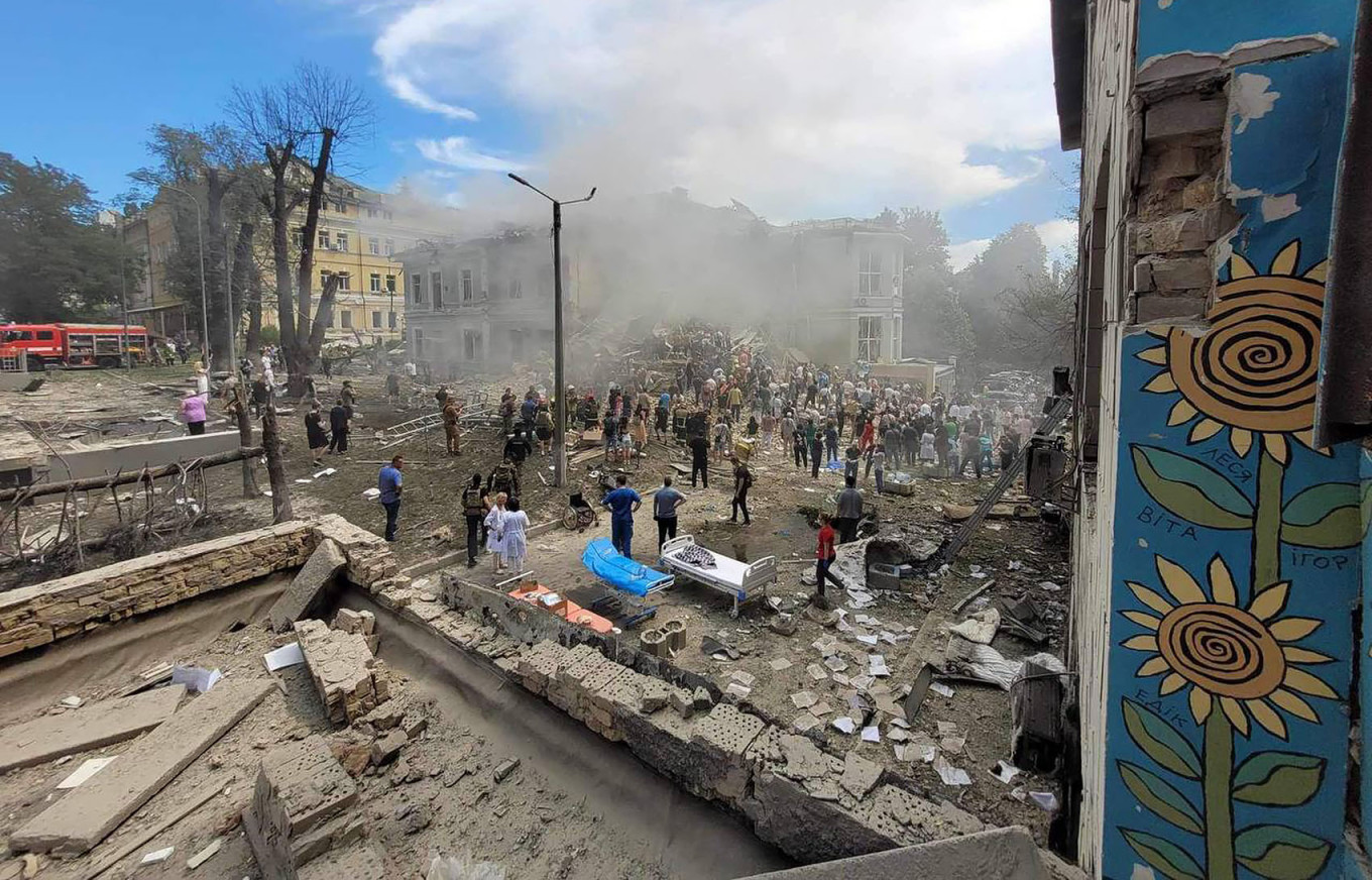 In Photos: Okhmatdyt Children&s Hospital After Russian Strike