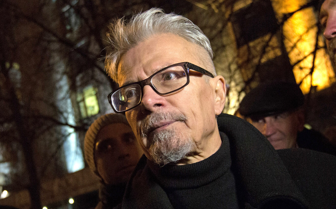 
					Eduard Limonov at the Strategy-31 rally on Triumfalnaya Square in Moscow in 2014.					 					Moskva News Agency				