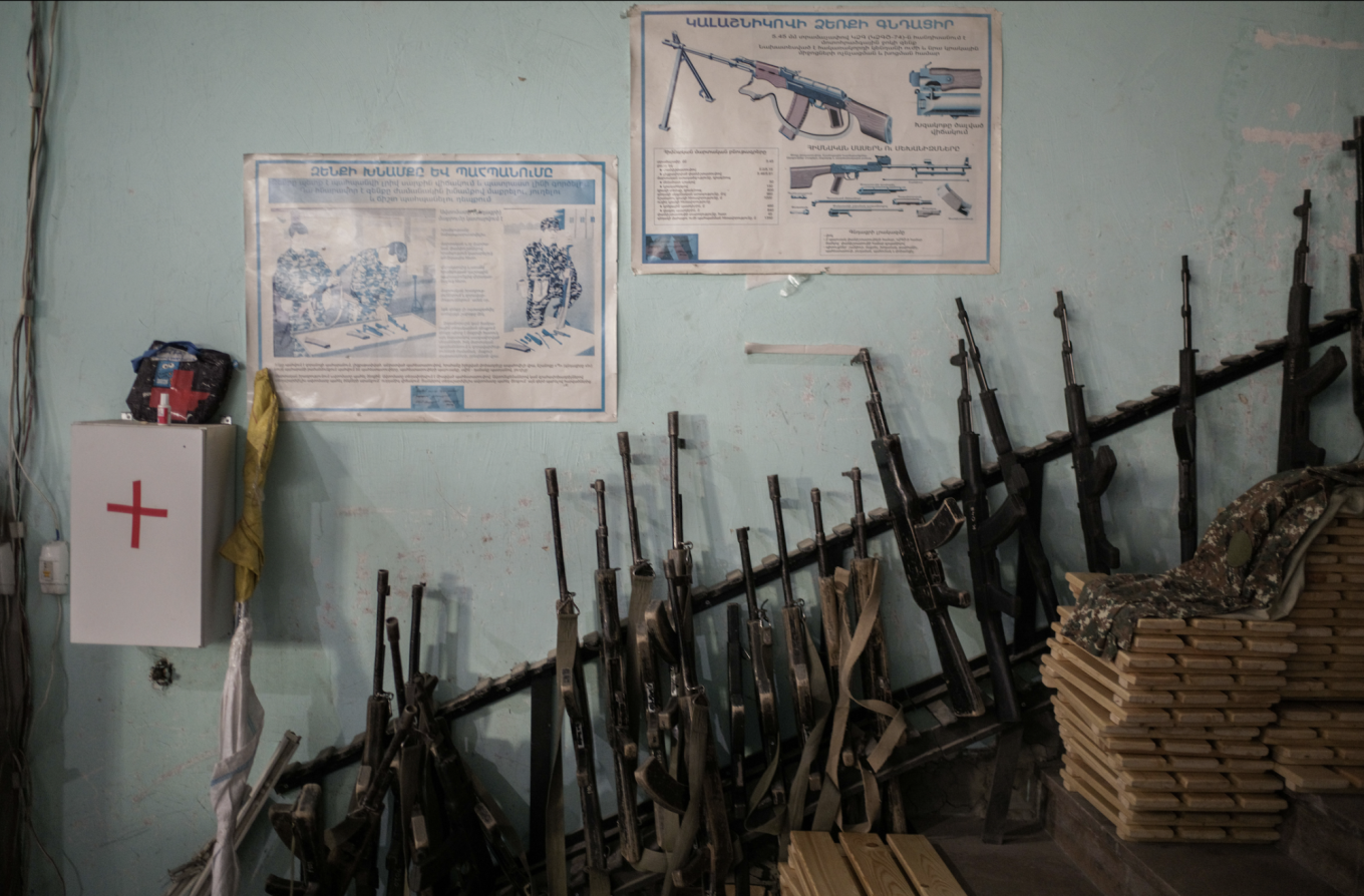 
					Rifles stored 					 					Tom J. Bennett				