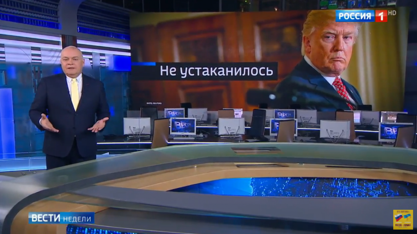 
					"Not settled in yet": Dmitry Kiselyov passes his verdict on Trump's administration					 					Vesti Nedeli				