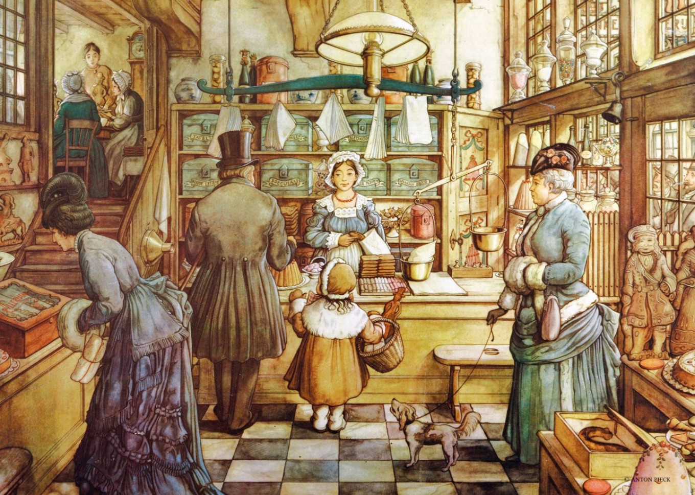 
					“Bakery” by Anton Pieck, 1895-1986. 					 					Wikimedia Commons				