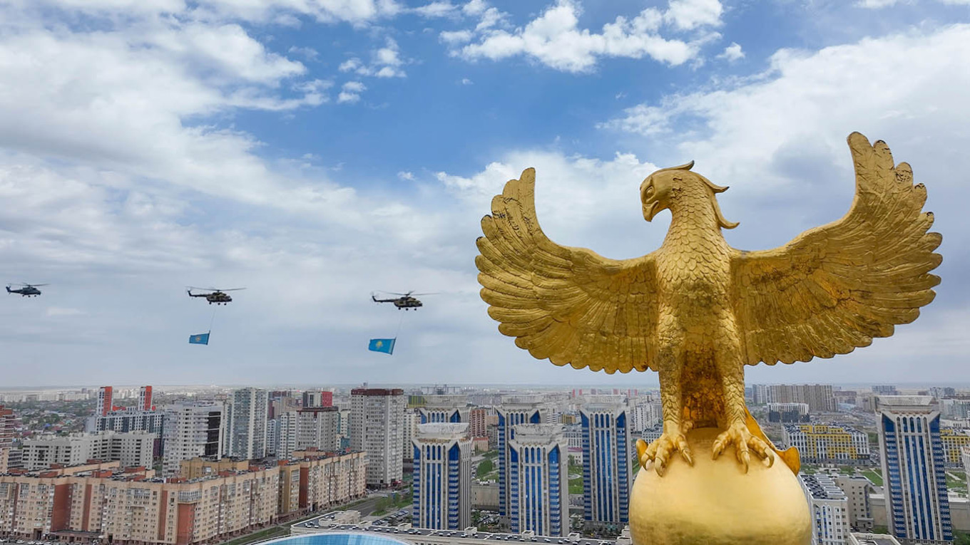 A Victory Day military parade in Astana. akorda.kz