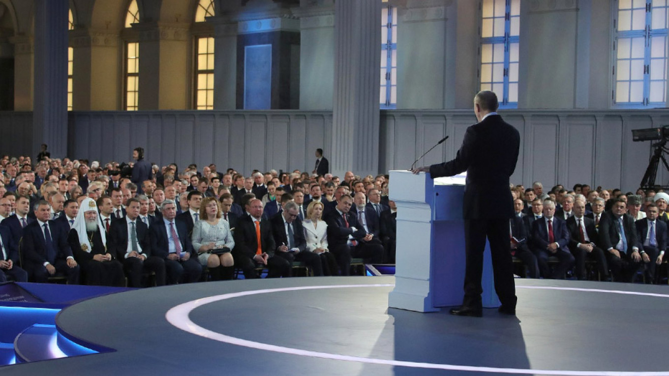 6 Highlights From Putin's State of the Nation Address The Moscow Times