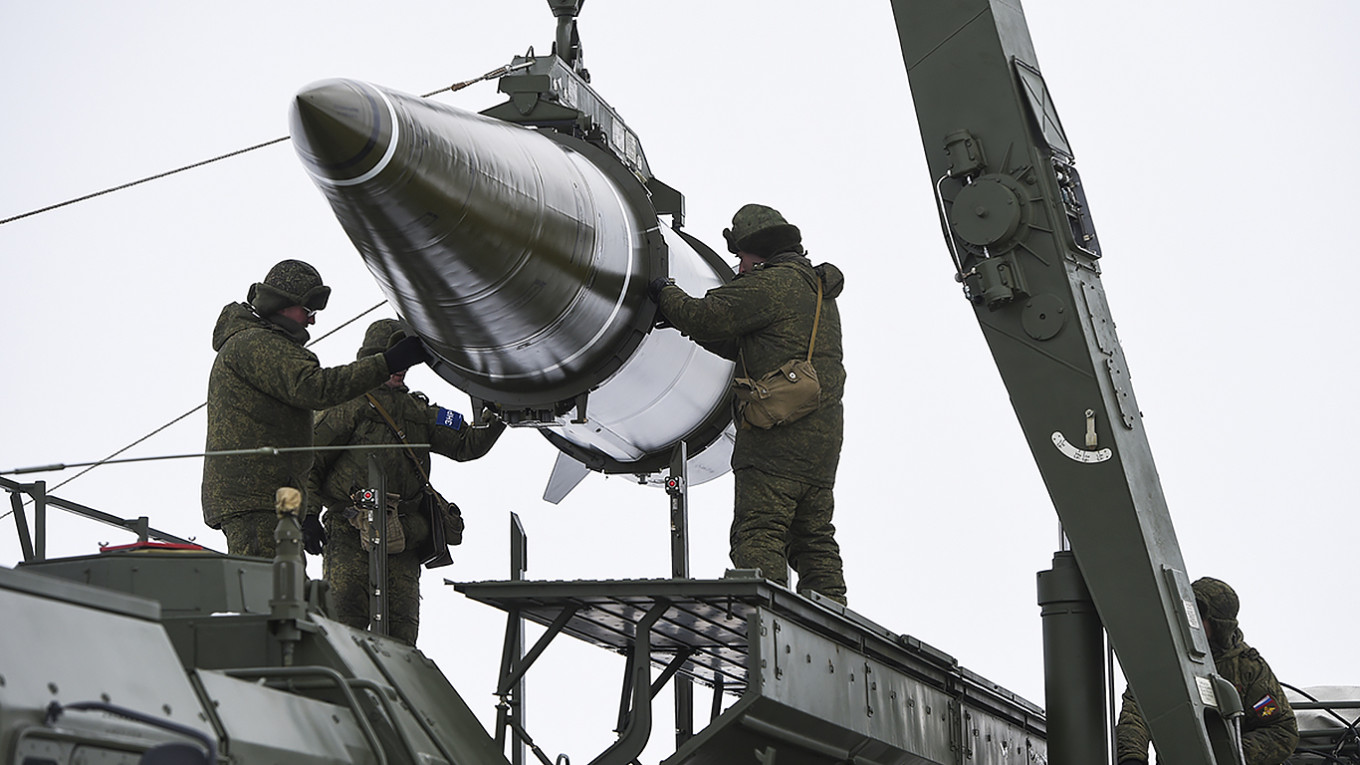 
					Installation of the Iskander M missile.					 					Russian Defense Ministry				