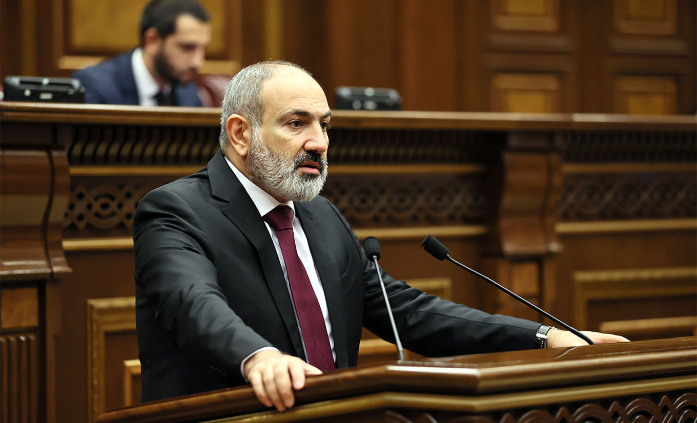 
					Armenian Prime Minister Nikol Pashinyan addresses the parliament in Yerevan on September 13, 2022					 					primeminister.am				