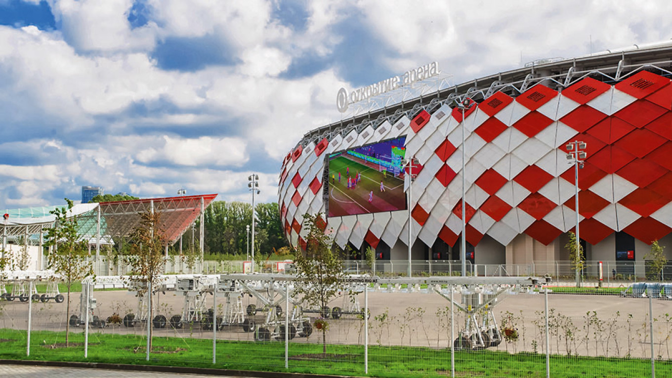 Newly-built home ground of Spartak Moscow