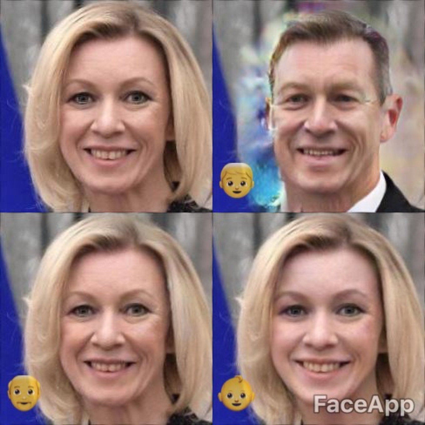 
					She's not a household name outside Russia, but meet Maria Zakharova, Russia's Foreign Ministry spokesperson, as a man, an old woman, and a girl.					 					Kremlin Press Service				