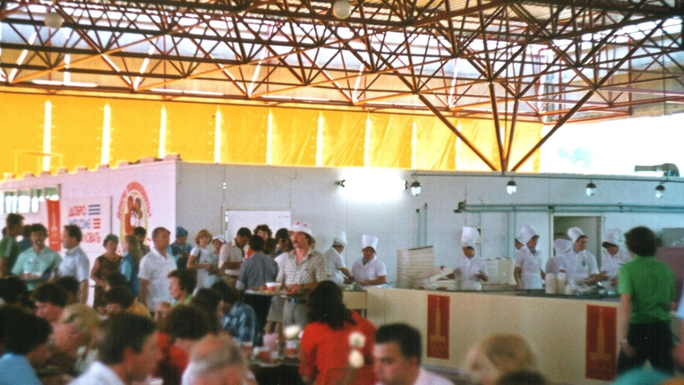 
					 A cafe built for the 1980 Olympics.					 					Wikimedia Commons.				