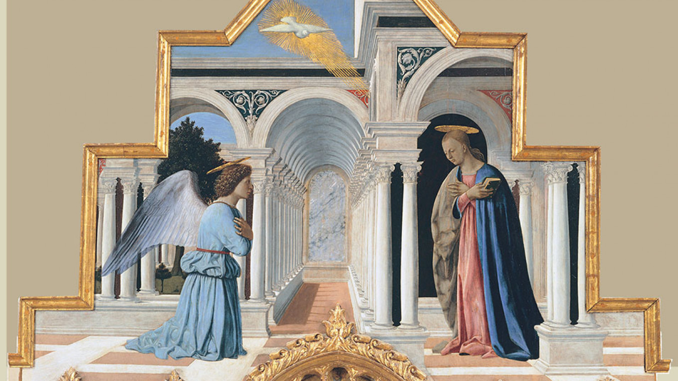 
					"Annunciation" by Piero della Francesca 					 					Courtesy of Hermitage Museum				