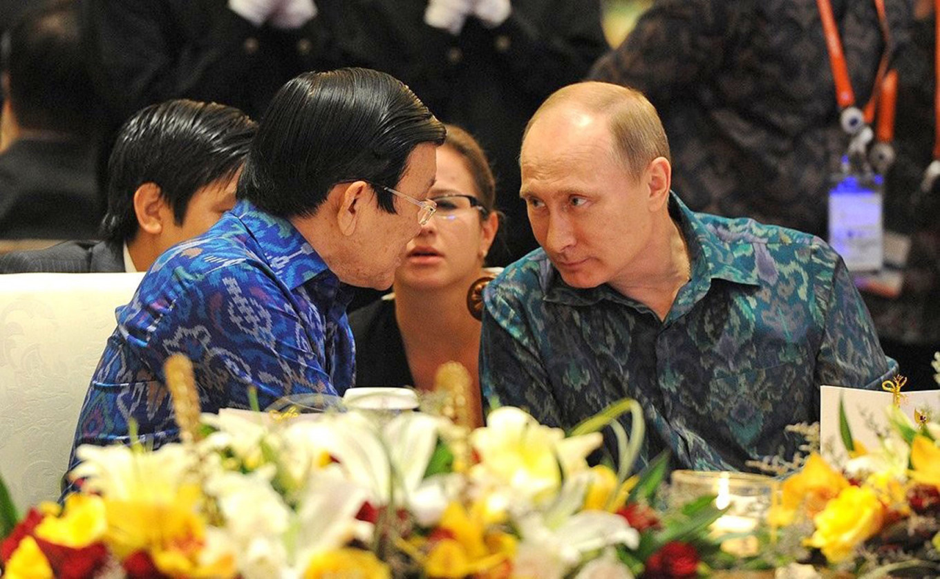 
					Putin was at the annual Asia-Pacific Economic Cooperation (APEC) summit in Bali for his birthday in 2013.					 					kremlin.ru				