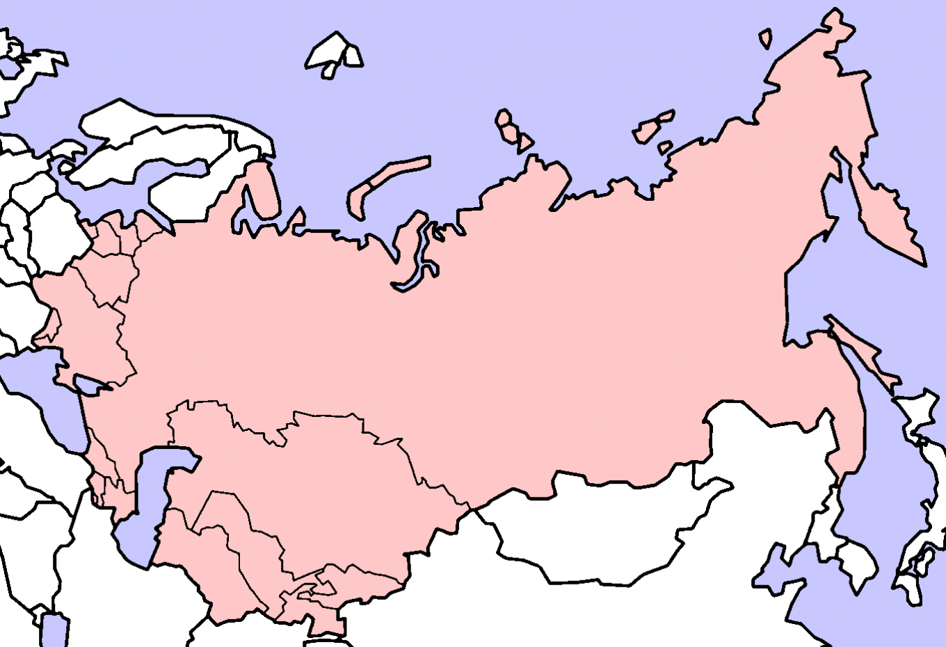  The Former Soviet Union Countries Map 207967 The Former Soviet Union 