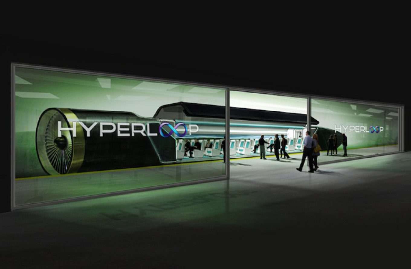 
					Elon Musk proposed the Hyperloop concept in 2013 as a mode of transportation between Los Angeles and San Francisco, California.					 									