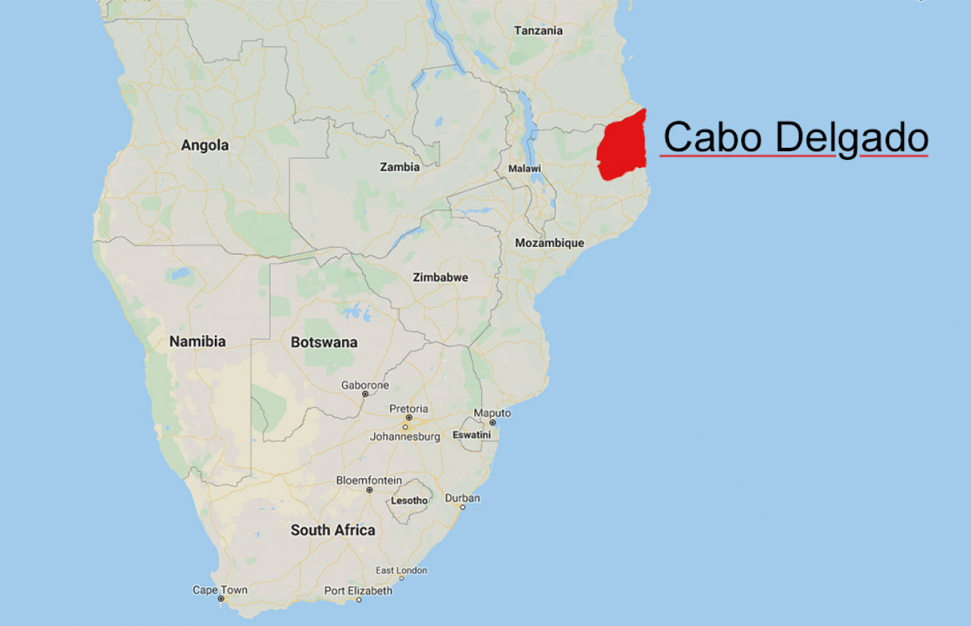 
					Cabo Delgado.					 					Google Maps / MT				