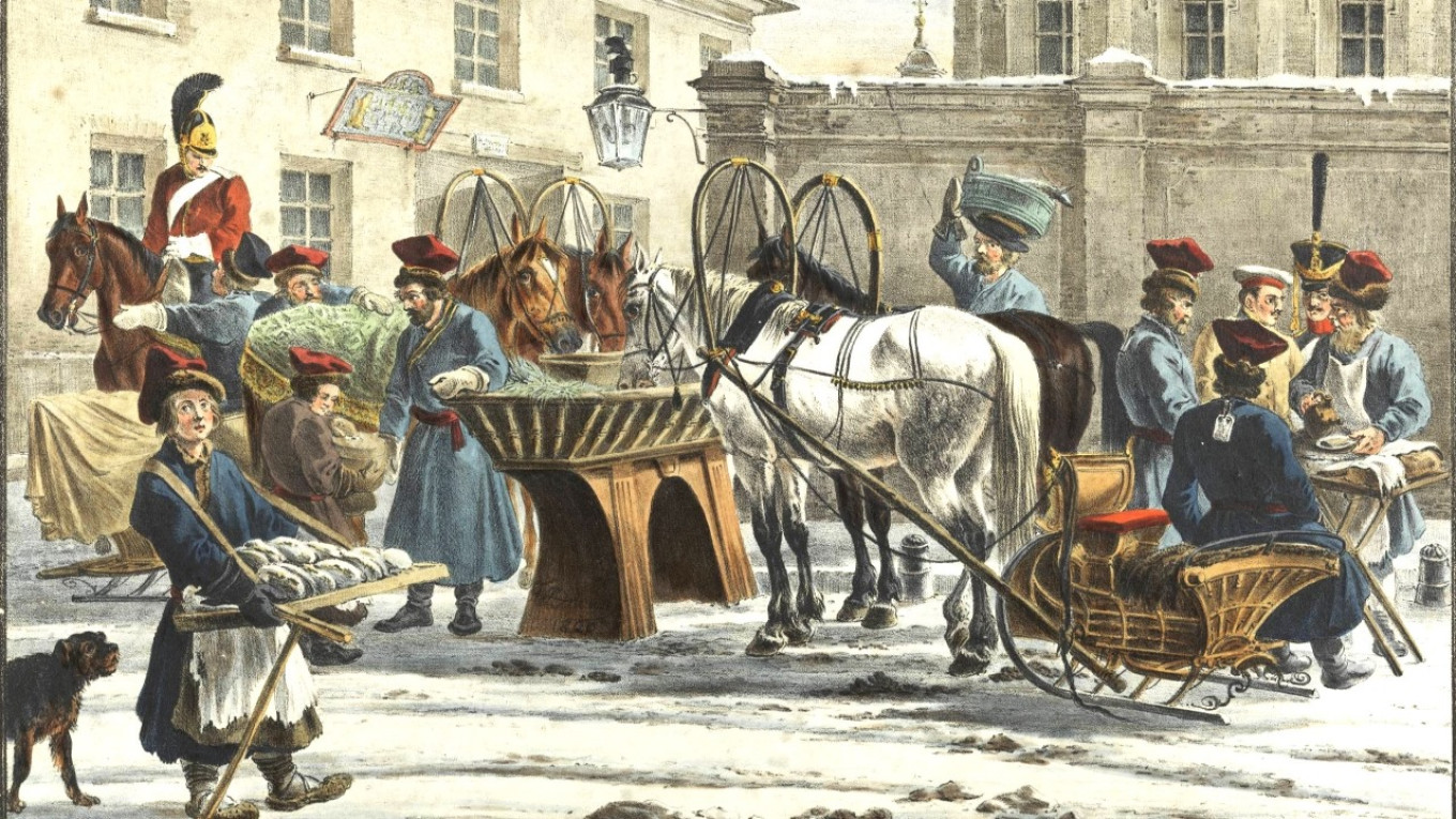 
					Coachmen in Winter by Carl Beggrov, 1820.					 					Wikimedia Commons				