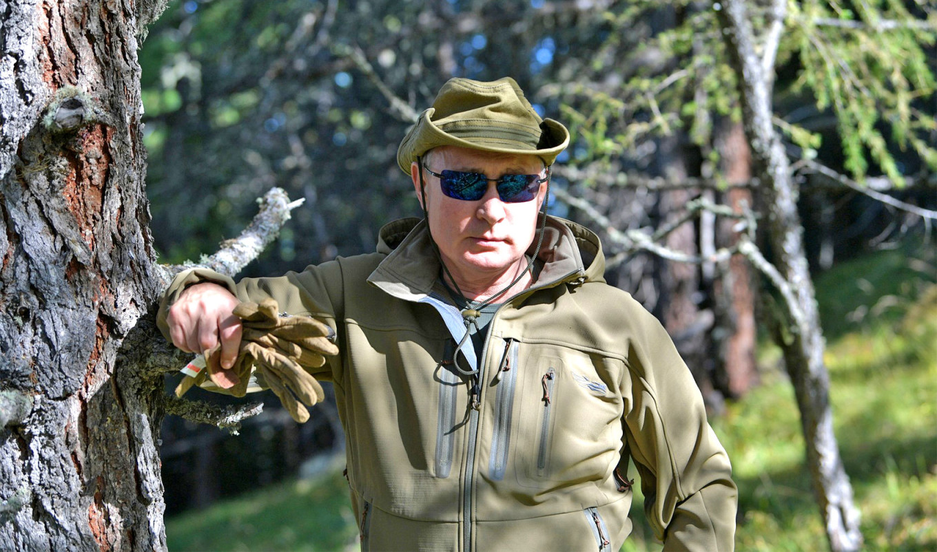 Vladimir Putin on vacation in Siberia on his birthday in 2019. kremlin.ru