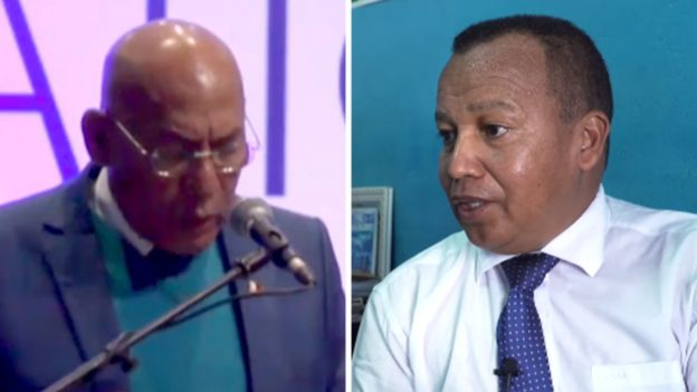 
					Former Prime Minister of Madagascar Jean Berisiki and Pastor Andre Christian Mailhol					 					BBC				