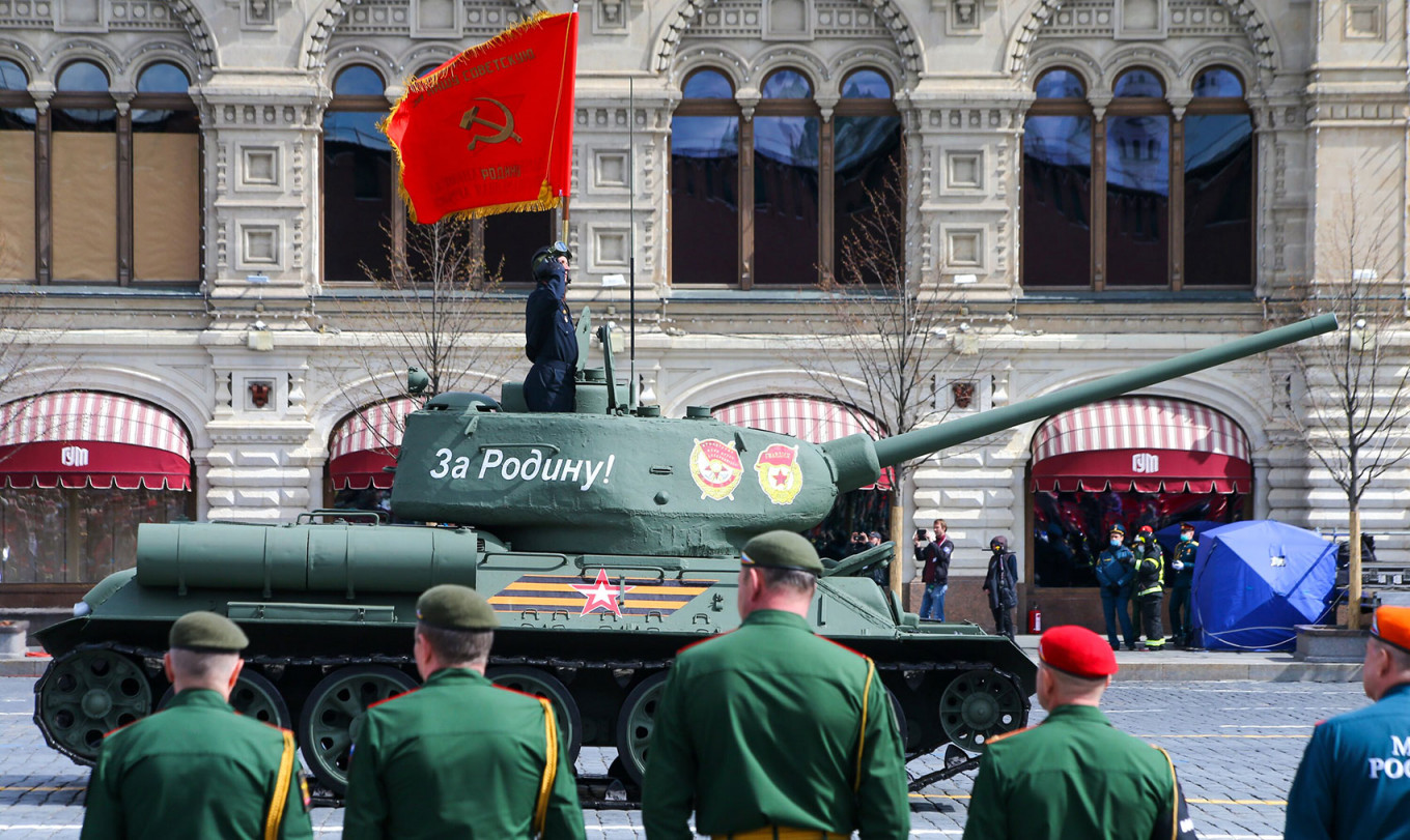 
					Victory Parade in Red Square on 9 May 2021.					 					Sergei Vedyashkin / Moskva News Agency				