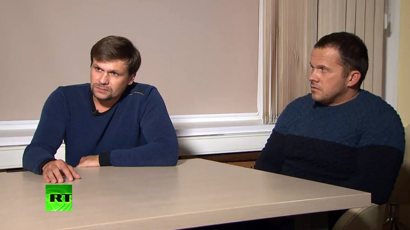 
					Alexander Petrov and Ruslan Boshirov					 					RT				