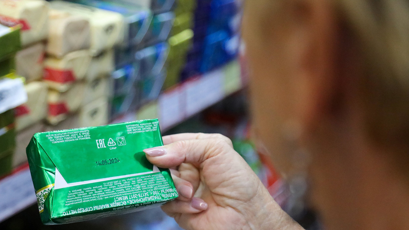 
					Butter at a Moscow supermarket.					 					Arthur Novosiltsev / Moskva News Agency				