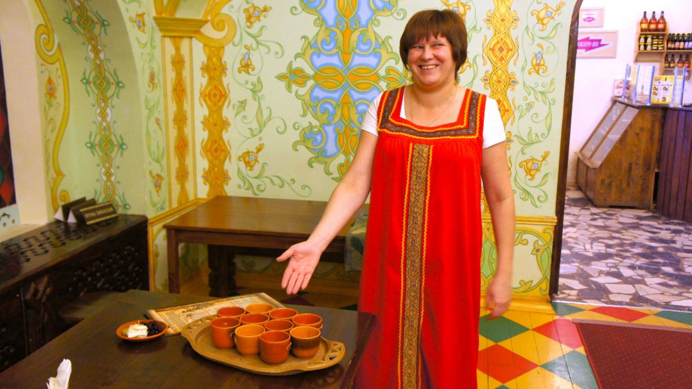 
					 Today in Suzdal you can taste locally made mead, a simplified version of an ancient recipe.					 					Pavel and Olga Syutkin				