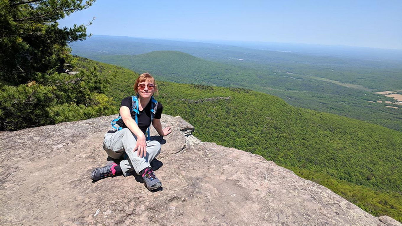 
					Anna became a dedicated hiker and spent her birthday in the Catskill Mountains.					 					Iosif Zhitnitsky / MT				