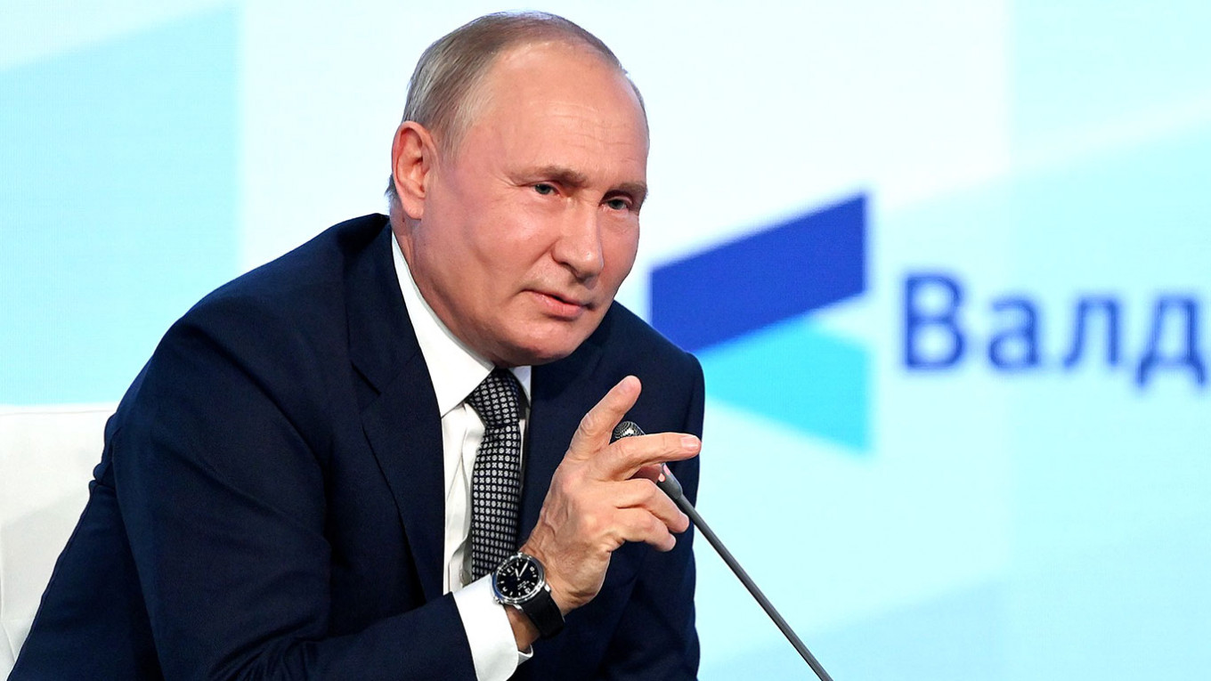 Putin Rails Against ‘Monstrous’ West in Valdai Speech – The Moscow Times