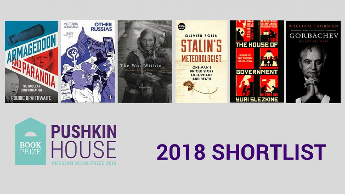 
					The short list of recommended reading.					 					Courtesy of Pushkin House				