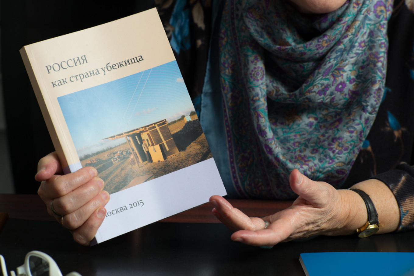 
					Gannushkina says there are probably 100,000 people in Russia eligible for proper refugee status but only 770 have ever been granted asylum.					 					Sergey Melikhov				