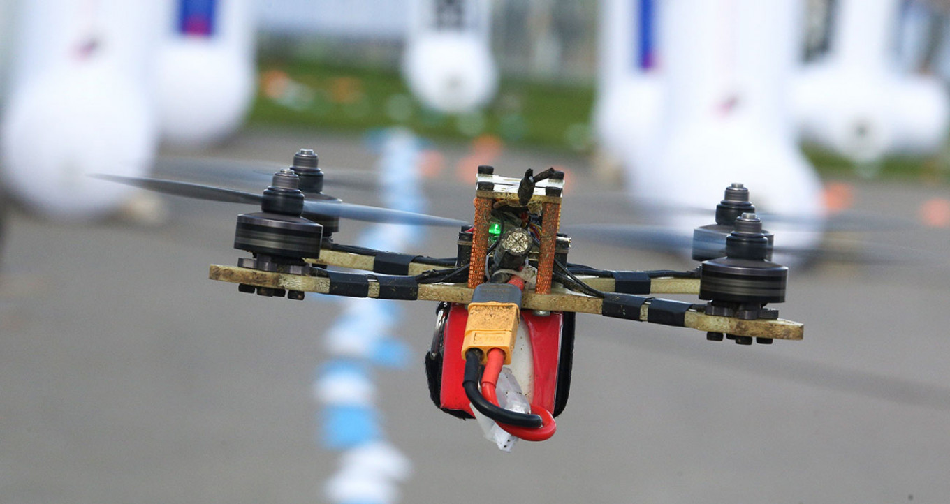 Drone akan bersaing di Aviarobot Race.  Kirill Zykov / Kantor Berita Moskva