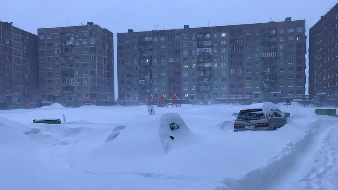 In Siberia When It Snows It Storms