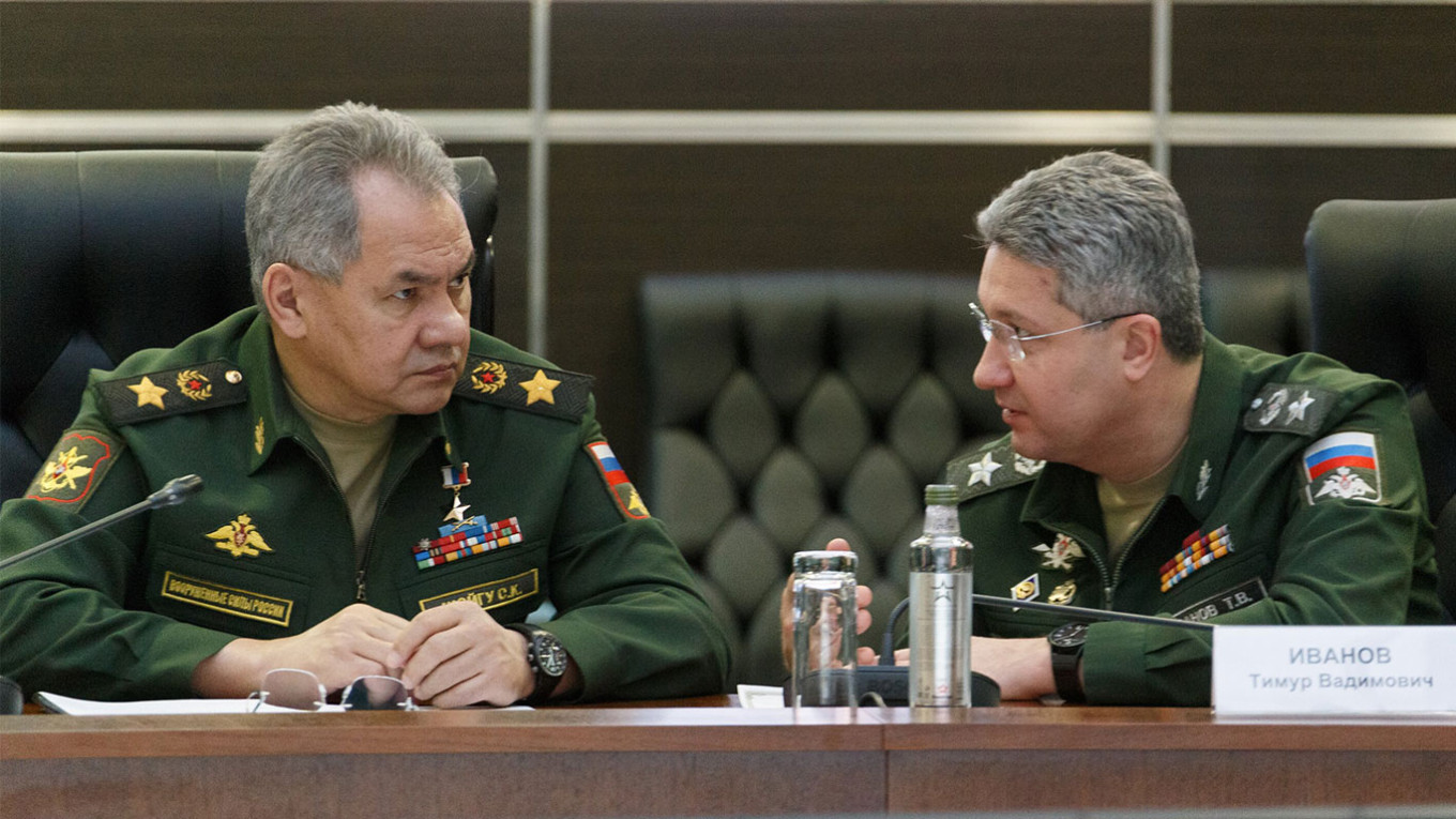 
					Timur Ivanov and Russia's Deputy Defense Minister Sergei Shoigu.					 					Alexei Ereshko / Russian Defense Ministry / Moskva News Agency				