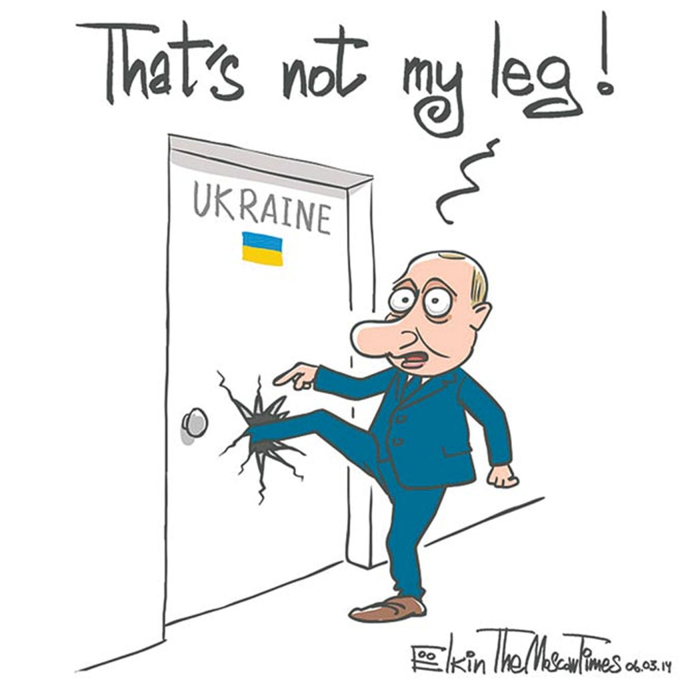 Top Political Cartoonist Sergei Elkin Flees Russia - The Moscow Times