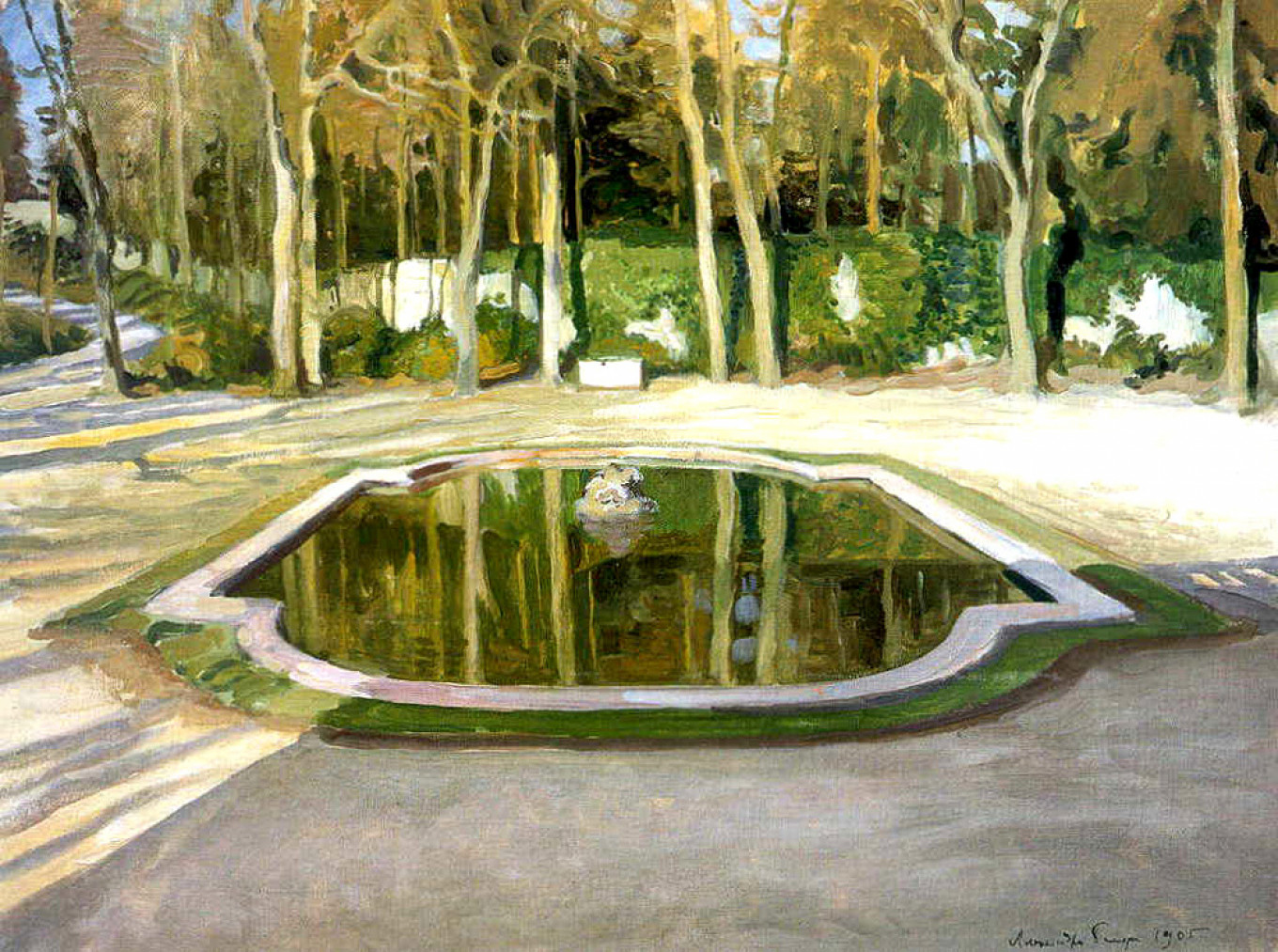 
					"Versailles. "Mirror" at Trianon," 1905 Benois					 					Courtesy of State Russian Museum				